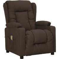Vidaxl - Massagesessel mit Aufstehhilfe Dunkelbraun Stoff Vidaxl - Massagesessel mit Aufstehhilfe Dunkelbraun Stoff von VIDAXL