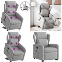 Vidaxl - Massagesessel mit Aufstehhilfe Wolkengrau Stoff Vidaxl - Massagesessel mit Aufstehhilfe Wolkengrau Stoff von VIDAXL