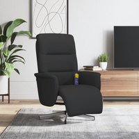 Massagesessel mit Fußteil Schwarz Stoff - Vidaxl von VIDAXL
