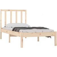 Massivholzbett ohne Matratze 75x190 cm Kiefernholz Vidaxl Massivholzbett ohne Matratze 75x190 cm Kiefernholz Vidaxl von VIDAXL