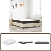 Vidaxl - Matratze Bonnell-Federkern Mittel 140x190 cm - Bonnell-Matratze - Federkernmatratze - Matratze 140x190 - Doppelbettschaummatte - Mittelhart von VIDAXL