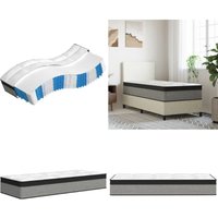Vidaxl - Matratze Taschenfederkern Medium Plus 90x200 cm - Taschenfederkernmatratze - Matratze 90x200 - Federkernmatratze - Mittelfeste Matratze von VIDAXL
