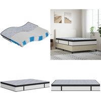 Vidaxl - Matratze Taschenfederkern Mittel 140x190 cm - Taschenfederkernmatratze - Matratze 140x190 - Federkernmatratze - Mittelharte Matratze von VIDAXL