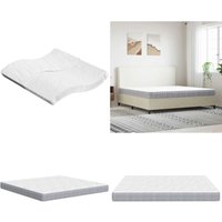 Vidaxl - Matratze Taschenfederkern Mittel 200x200 cm - Taschenfederkernmatratze - Matratze 200x200 - Federkernmatratze - Mittelharte Matratze von VIDAXL