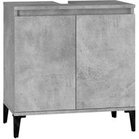 Waschbeckenunterschrank Betongrau 58x33x60 cm Holzwerkstoff Vidaxl Waschbeckenunterschrank Betongrau 58x33x60 cm Holzwerkstoff Vidaxl von VIDAXL