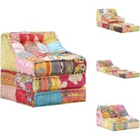 Vidaxl - Modularer Pouf Patchwork Stoff - Sitzsack - Patchwork Couch - Modulares Sofa - Wohnaccessoire - Wohnzimmerdeko Vidaxl - Modularer Pouf Patchwork Stoff - Sitzsack - Patchwork Couch - Modulares Sofa - Wohnaccessoire - Wohnzimmerdeko von VIDAXL