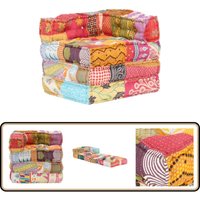 Vidaxl - Modularer Pouf Patchwork Stoff - Sitzsack - Patchwork Couch - Modulares Sofa - Wohnlandschaft - Lounge Möbel Vidaxl - Modularer Pouf Patchwork Stoff - Sitzsack - Patchwork Couch - Modulares Sofa - Wohnlandschaft - Lounge Möbel von VIDAXL