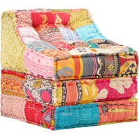 Vidaxl - Modularer Pouf Patchwork Stoff von VIDAXL