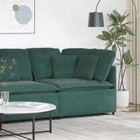Vidaxl - Modulares Sofa Eckmodul mit Kissen Dunkelgrün 100 cm Vidaxl - Modulares Sofa Eckmodul mit Kissen Dunkelgrün 100 cm von VIDAXL
