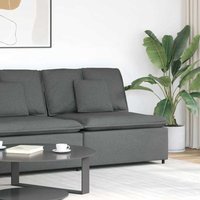 Modulares Sofa Mittelmodul mit Kissen Dunkelgrau 100 cm - Vidaxl Modulares Sofa Mittelmodul mit Kissen Dunkelgrau 100 cm - Vidaxl von VIDAXL
