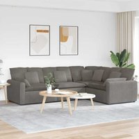 Vidaxl - Modulares Sofa mit Kissen Cordstoff Hellgrau Vidaxl - Modulares Sofa mit Kissen Cordstoff Hellgrau von VIDAXL