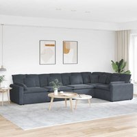 Vidaxl - Modulares Sofa mit Kissen Samt Dunkelgrau Vidaxl - Modulares Sofa mit Kissen Samt Dunkelgrau von VIDAXL
