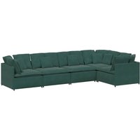 Vidaxl - Modulares Sofa mit Kissen Samt Dunkelgrün Vidaxl - Modulares Sofa mit Kissen Samt Dunkelgrün von VIDAXL