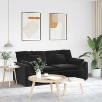Modulares Sofa mit Kissen Schwarz - Vidaxl von VIDAXL