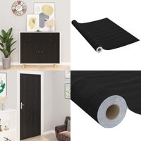 Vidaxl - Möbelfolie Selbstklebend Dunkles Holz 500x90 cm pvc - Möbelfolie - Möbelfolien - Home & Living - Schwarz von VIDAXL