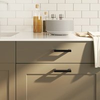 Möbelgriffe 20 Stk. Schwarz 96 mm Edelstahl Vidaxl von VIDAXL