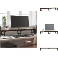 Vidaxl - Monitorständer Räuchereiche 105x23x15,5 cm Holzwerkstoff - Monitorständer - Holz Monitorständer - Schreibtisch Organizer - Ergonomischer Vidaxl - Monitorständer Räuchereiche 105x23x15,5 cm Holzwerkstoff - Monitorständer - Holz Monitorständer - Schreibtisch Organizer - Ergonomischer von VIDAXL