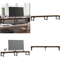 Vidaxl - Monitorständer Räuchereiche 105x23x15,5 cm Holzwerkstoff - Monitorständer - Holz Monitorständer - Schreibtisch Organizer - Ergonomischer Vidaxl - Monitorständer Räuchereiche 105x23x15,5 cm Holzwerkstoff - Monitorständer - Holz Monitorständer - Schreibtisch Organizer - Ergonomischer von VIDAXL