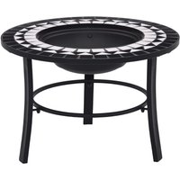 Feuerstelle Mosaik Keramik Schwarz und Weiß 68 cm Vidaxl Feuerstelle Mosaik Keramik Schwarz und Weiß 68 cm Vidaxl von VIDAXL