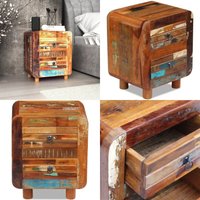 Vidaxl - Nachttisch Altholz Massiv 43x33x51 cm - Holz Nachttisch - Vintage Nachttisch - Altholz Tisch - Handgefertigter Nachttisch - Schreibtisch Vidaxl - Nachttisch Altholz Massiv 43x33x51 cm - Holz Nachttisch - Vintage Nachttisch - Altholz Tisch - Handgefertigter Nachttisch - Schreibtisch von VIDAXL