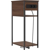 Nachttisch Braune Eiche 41 x 28 x 76 cm Holzwerkstoff Vidaxl von VIDAXL