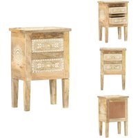 Vidaxl - Nachttisch Handbemalt 40×30×60 cm Mango Massivholz - Mango Holzmöbel - Vintage Nachttisch - Schreibtisch Nachttisch - Kommode Nachttisch Vidaxl - Nachttisch Handbemalt 40×30×60 cm Mango Massivholz - Mango Holzmöbel - Vintage Nachttisch - Schreibtisch Nachttisch - Kommode Nachttisch von VIDAXL