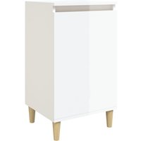 Vidaxl - Nachttisch,Beistelltisch Hochglanz-Weiß 40x35x70 cm Holzwerkstoff von VIDAXL