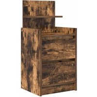 Nachttisch mit 2 Schubladen Räuchereiche 38x34x80 cm Vidaxl von VIDAXL