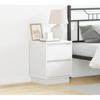 Vidaxl - Nachttisch mit Schubladen Weiß 39 x 34,5 x 50 cm Holzwerkstoff von VIDAXL