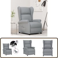 Vidaxl - Ohrensessel mit Liegefunktion Elektrisch Hellgrau Stoff - Fernsehsessel - Elektrischer Recamiere - Relaxsessel - Bequeme Lounge Vidaxl - Ohrensessel mit Liegefunktion Elektrisch Hellgrau Stoff - Fernsehsessel - Elektrischer Recamiere - Relaxsessel - Bequeme Lounge von VIDAXL