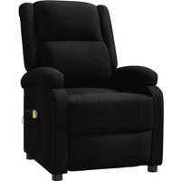Vidaxl - Ohrensessel mit Massagefunktion Schwarz Stoff 610465 von VIDAXL