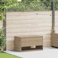 Outdoor-Kissenbox Beige 100x55x55,5 cm Poly Rattan Vidaxl 204165 von VIDAXL
