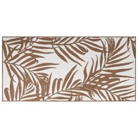 Outdoor-Teppich Braun und Weiß 80x150 cm Beidseitig Nutzbar Vidaxl von VIDAXL