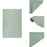 Outdoor-Teppich Flachgewebe 120x170 cm Türkis - Außenbereich - Terrassenüberdachung - Balkonteppich - Polypropylen - Wetterfest Outdoor-Teppich Flachgewebe 120x170 cm Türkis - Außenbereich - Terrassenüberdachung - Balkonteppich - Polypropylen - Wetterfest von VIDAXL