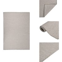 Outdoor-Teppich Flachgewebe 140x200 cm Taupe - Außenbereich - Terrassenüberdachung - Balkon - Polypropylen - Wetterfest Outdoor-Teppich Flachgewebe 140x200 cm Taupe - Außenbereich - Terrassenüberdachung - Balkon - Polypropylen - Wetterfest von VIDAXL