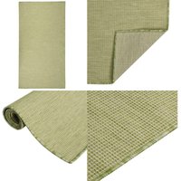 Outdoor-Teppich Flachgewebe 80x150 cm Grün - Außenbereich - Terrassenüberdachung - Gartendekoration - Balkon - Wetterfest - Home & Living von VIDAXL