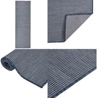 Outdoor-Teppich Flachgewebe 80x250 cm Blau - Außenbereich - Terrassenüberdachung - Balkon - Polypropylen - Wetterfest - Home & Living Outdoor-Teppich Flachgewebe 80x250 cm Blau - Außenbereich - Terrassenüberdachung - Balkon - Polypropylen - Wetterfest - Home & Living von VIDAXL