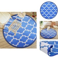 Outdoor-Teppich arakil Blau Ø160 cm pp - Blauer Garten Teppich - Polypropylen Teppich - Outdoor Teppich Blau - Balkon Teppich - Terrasse Teppich Outdoor-Teppich arakil Blau Ø160 cm pp - Blauer Garten Teppich - Polypropylen Teppich - Outdoor Teppich Blau - Balkon Teppich - Terrasse Teppich von VIDAXL