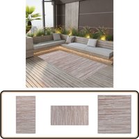 Vidaxl - Outdoor-Teppich arakil Braun 80x150 cm pp - Außenbereich Dekoration - Balkon Teppich - Terrassen Teppich - Garten Teppich - Pool Bereich Deko von VIDAXL