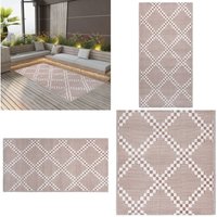 Vidaxl - Outdoor-Teppich arakil Braun 80x150 cm pp - Außenbereich Dekoration - Balkon Teppich - Terrassen Teppich - Garten Teppich - Pool Bereich von VIDAXL