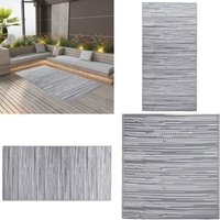 Vidaxl - Outdoor-Teppich arakil Grau 120x180 cm pp - Außenbereich Dekoration - Balkon Teppich - Terrassen Teppich - Garten Teppich - Pool Bereich von VIDAXL