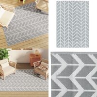 Vidaxl - Outdoor-Teppich arakil Grau 140x200 cm pp - Außenbereich - Gartenmöbel - Terrassenüberdachung - Balkon - Patio - Home & Living von VIDAXL