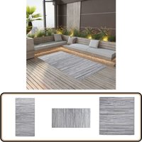 Vidaxl - Outdoor-Teppich arakil Grau 160x230 cm pp - Außenbereich Dekoration - Gartendecke - Terrassenmatte - Lounge Bereich - Pooldeck von VIDAXL