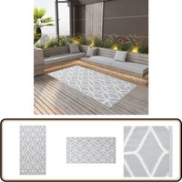 Vidaxl - Outdoor-Teppich arakil Grau 80x150 cm pp - Außenbereich Dekoration - Balkon Teppich - Terrassen Teppich - Garten Teppich - Polyethylentppich von VIDAXL