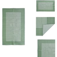 Vidaxl - Outdoor-Teppich arakil Grün 140x200 cm pp - Außenbereich Dekoration - Terrasse Teppich - Balkon Teppich - Garten Teppich - Pool Bereich Deko von VIDAXL