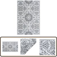 Vidaxl - Outdoor-Teppich arakil Hellgrau 120x180 cm pp - Außenbereich Dekoration - Balkon Teppich - Terrassen Teppich - Garten Teppich - Pool Bereich von VIDAXL