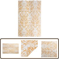 Outdoor-Teppich arakil Orange und Weiß 190x290 cm pp - Außenbereich Dekoration - Balkon Teppich - Terrassen Teppich - Garten Teppich - Pool Bereich von VIDAXL