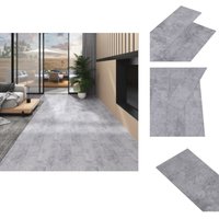 Vidaxl - PVC-Fliesen Nicht Selbstklebend 5,26 m² 2 mm Zementgrau - pvc Boden - Vinyl Boden - Zement Grau - Wohnraum Flooring - Küche Boden von VIDAXL