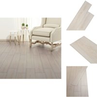 Vidaxl - PVC-Fliesen Selbstklebend 2,51 m² 2 mm Eiche Weiß - pvc Fliesen - Selbstklebender Bodenbelag - Vinylboden - Design Holzoptik - Wohnraum von VIDAXL