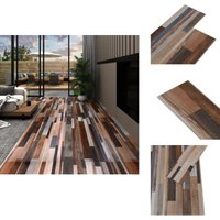 PVC-Fliesen Selbstklebend 2,51 m² 2 mm Mehrfarbig - pvc Fliesen - Vinyl Bodenbelag - Selbstklebender Bodenbelag - Wohnraum Dekoration - Küche von VIDAXL